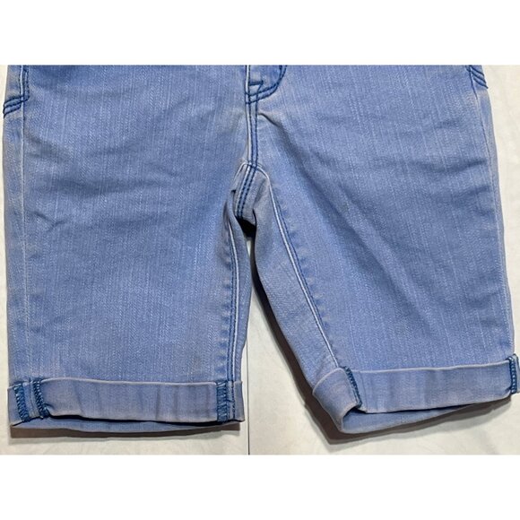 Girls Justice Premium Light Blue Denim Bermuda Shorts Size 8S Adjustable Waist C - Picture 5 of 10